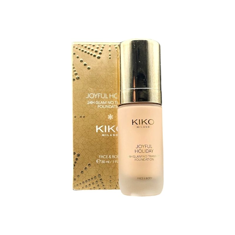 KIKO JOYFUL HOLIDAY GLAM FOUNDATION 30ML *GOLD*