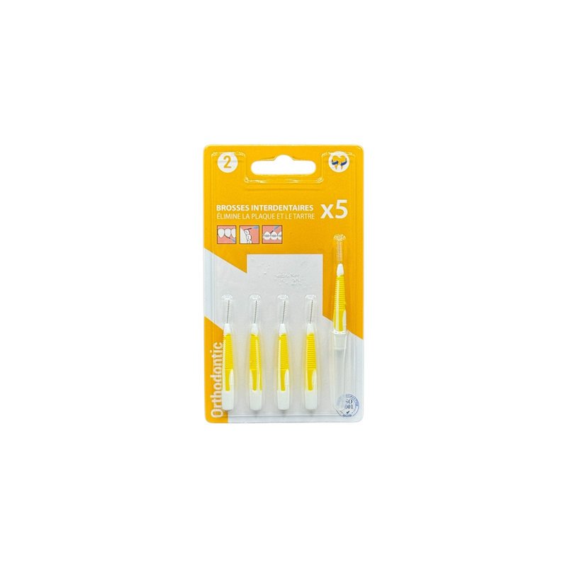 ORTHODONTIC BROSSE DENTAIRE N*2 5PCS