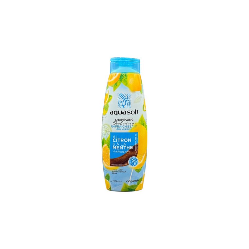 AQUASOFT SHP CITRON MENTHE 750ML