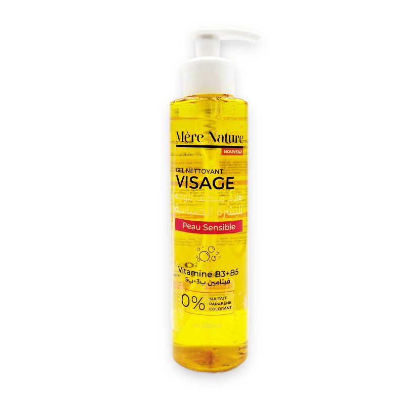 MERE NATURE GEL NETTOYANT VISAGE PEAU SENSIBLE 250ML