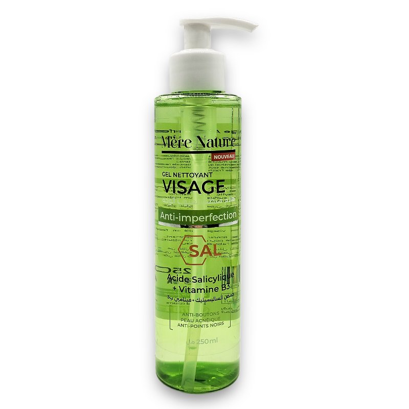 MERE NATURE GEL NETTOYANT VISAGE ANTI IMPERFECTION 250ML