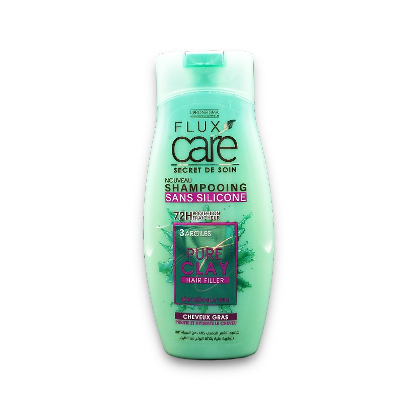 FLUX SHP PURE CLAY CHEV GRAS 265ML