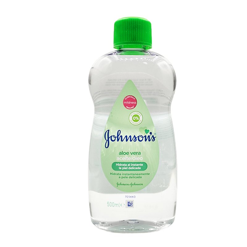 JOHNSONS HUILE ALOE VERA 500ML *VERT*