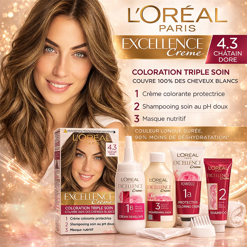 LOREAL EXCELLENCE TEINTURE N*4.3