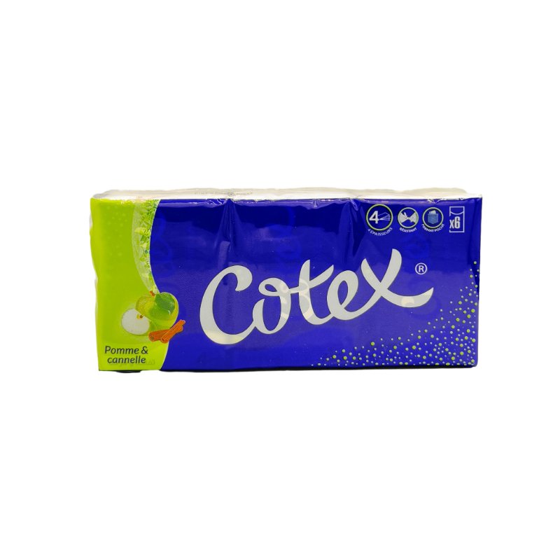 COTEX MOUCHOIR POMME & CANNELLE 6PCS