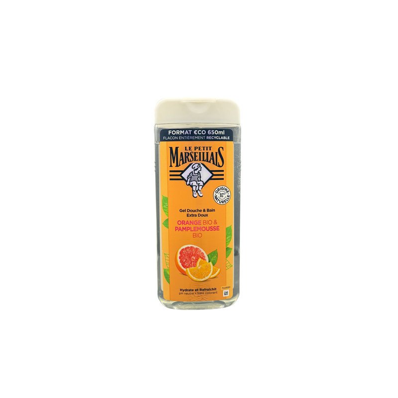 LE PETIT MARSEILLAIS CREME DOUCHE ORANGE PAMPLEMOUSSE 650ML
