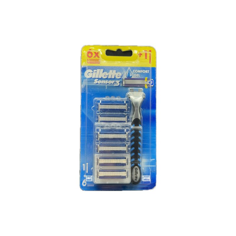 GILLETTE SENSOR 3 BRAS + 6 RECHARGES