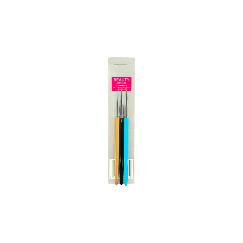 BEAUTY ARTISTS PINCEAUX FINS 3PCS 28207-1