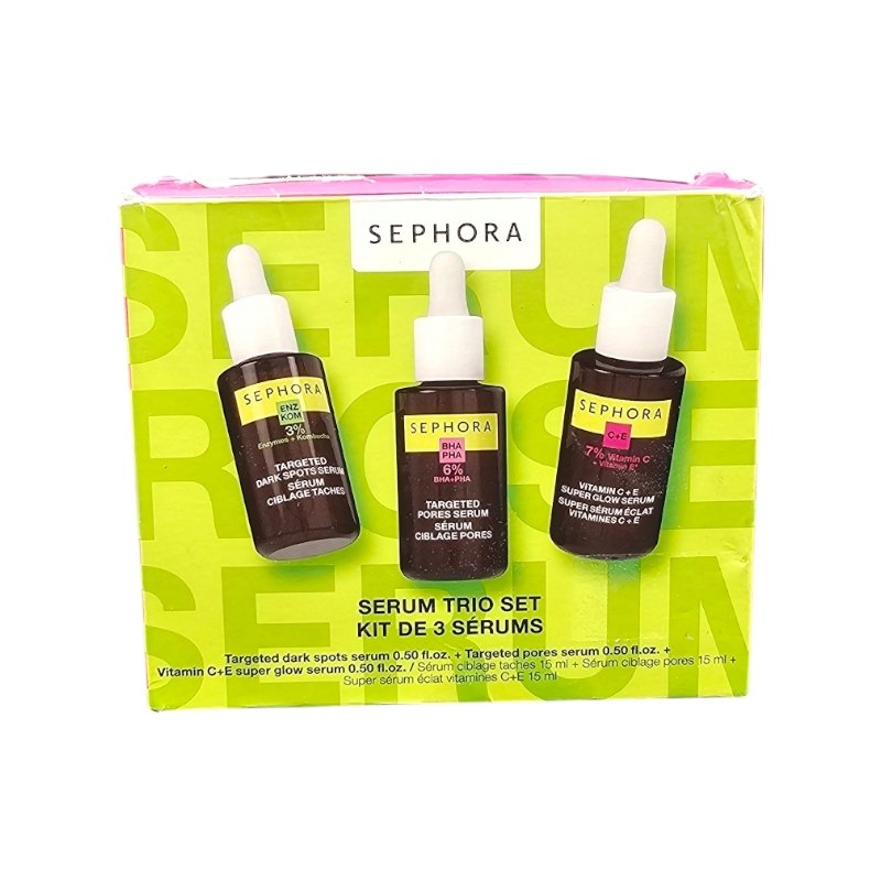 SEPHORA COFFRET SERUM TRIO SET 3PCS