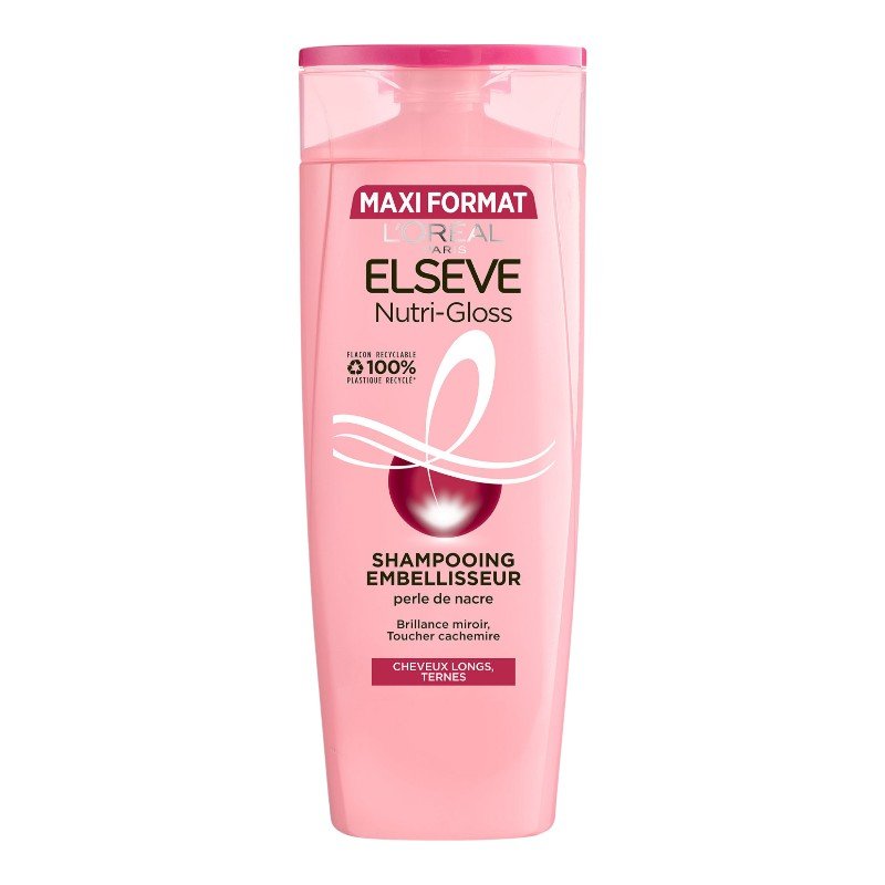 ELSEVE NUTRI-GLOSS SHP EMBELLISSEUR CHV LONGS TERNES 500ML