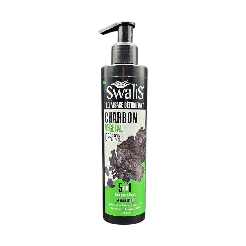 SWALIS GEL VISAGE DETOXIFIANT CHARBON 230ML