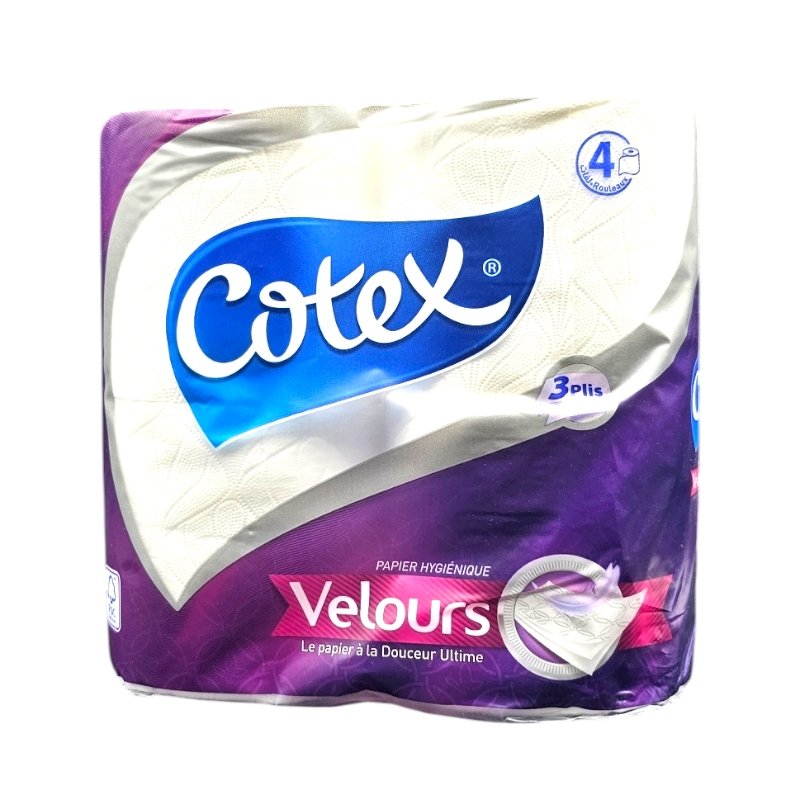 COTEX PAPIER HYG VELOURS 4R