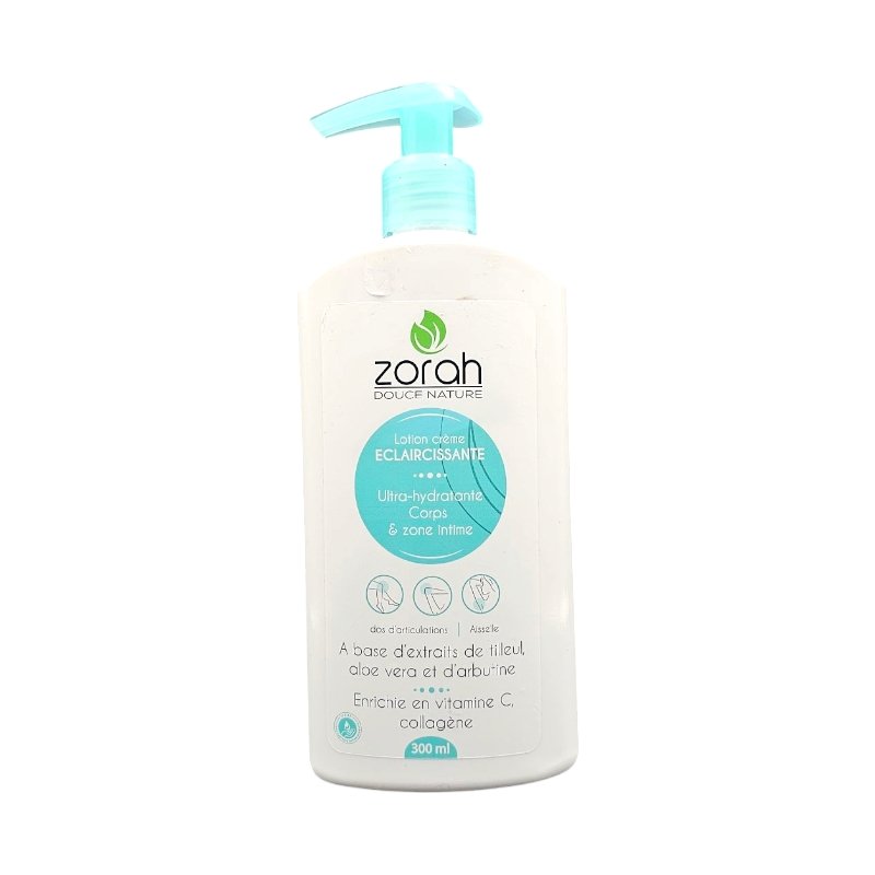 ZORAH LOTION ECLAIRCISSANTE ALOE VERA 300ML *VERT*