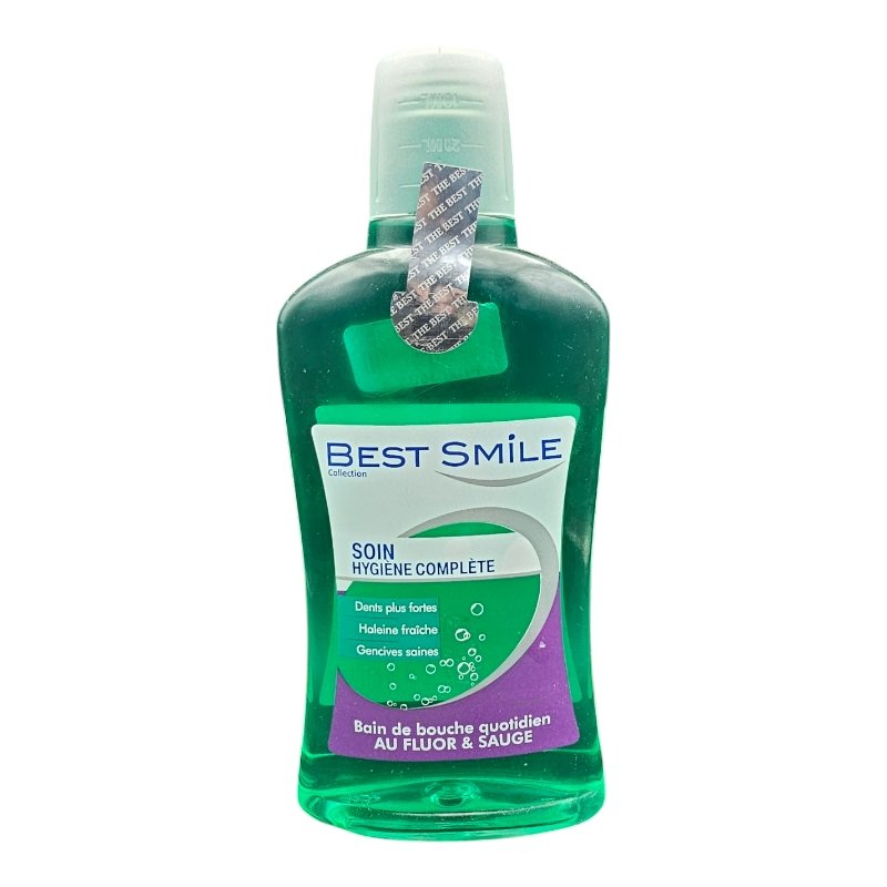 BEST SMILE BAIN BOUCHE SOIN HYGIENE COMPLETE 500ML *VERT*