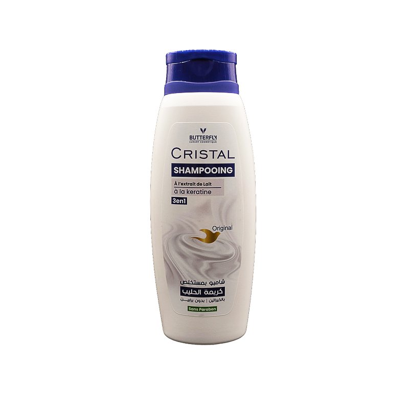 CRISTAL SHP 3EN1 LAIT 400ML *BLEU*