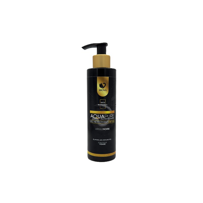 BIOVA GEL NETTOYANT DETOX ARGIL NOIR 200ML