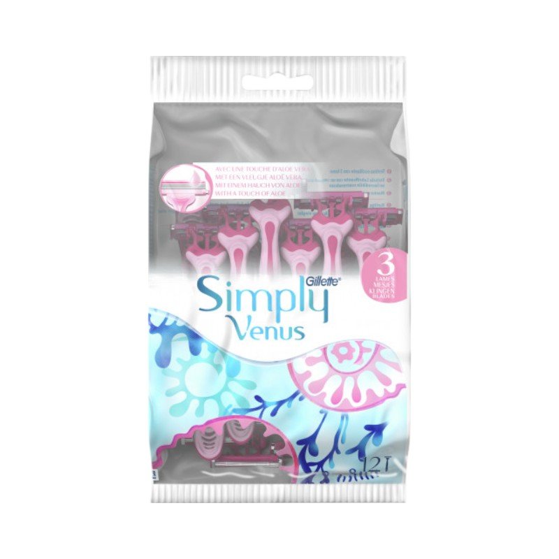 GILLETTE SIMPLY VENUS 12PCS