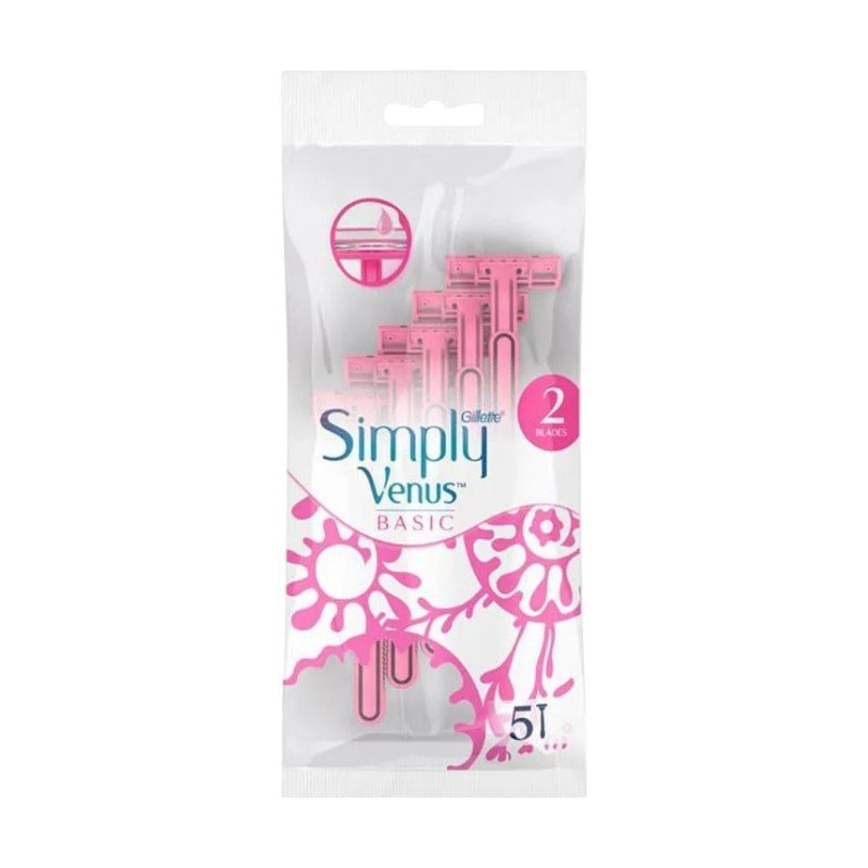 GILLETTE SIMPLY VENUS BASIC 2L 5PCS