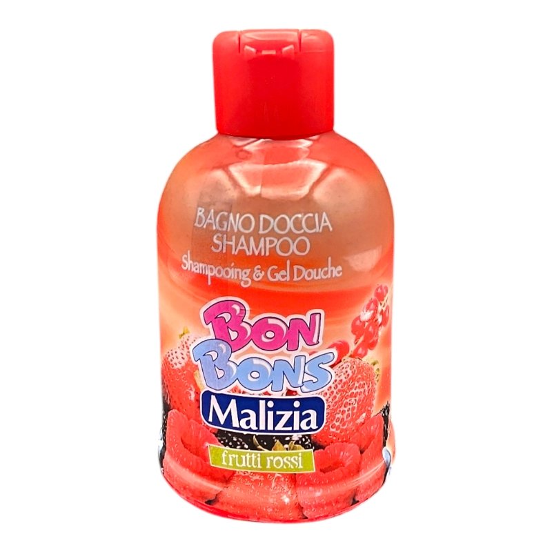 MALIZIA SHP BONBONS FRUTTI ROSSI 500ML *ROUGE*