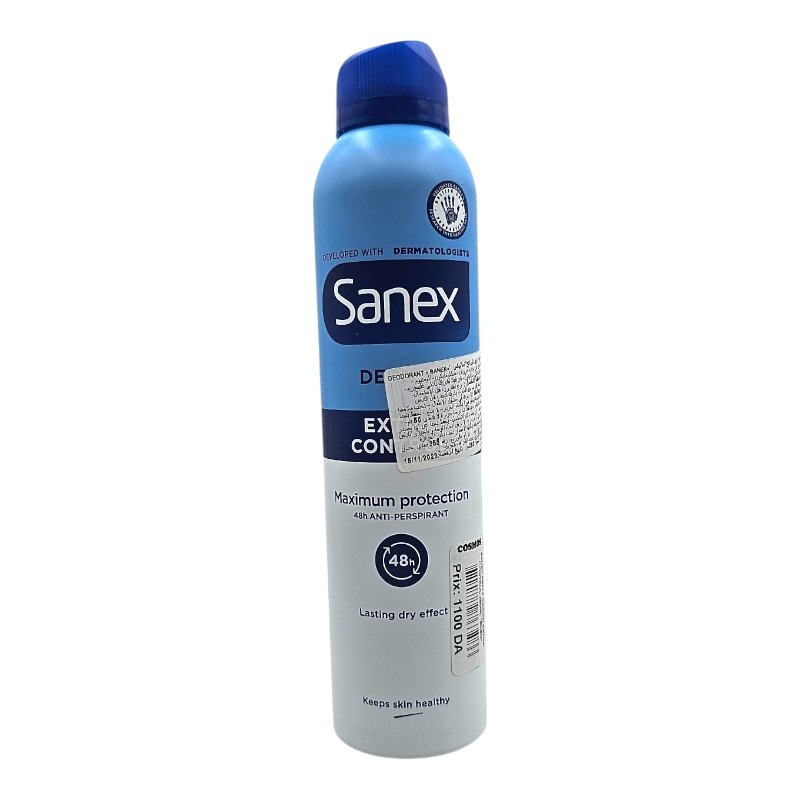 SANEX DEO F DERMO EXTRA CONTROL 250ML *BLEU*