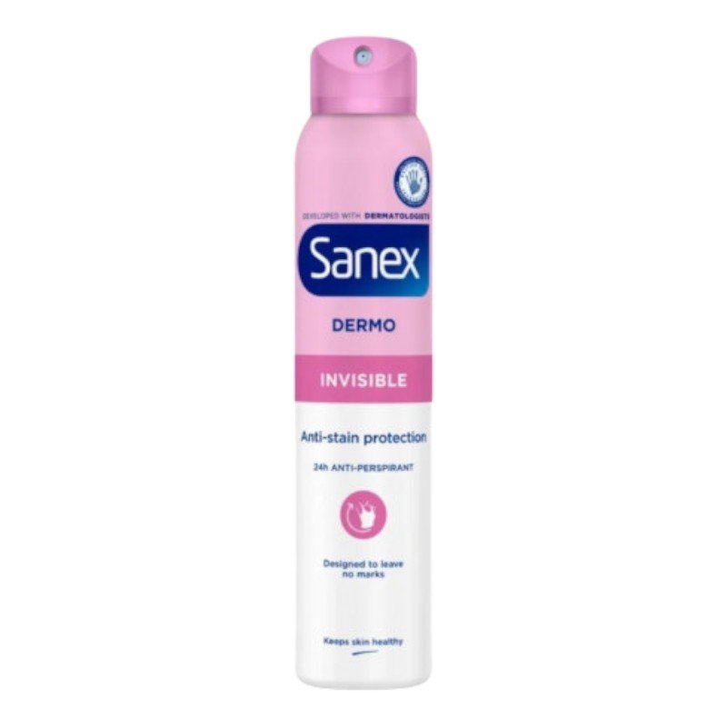 SANEX DEO DERMO INVISIBLE 250ML *ROSE*