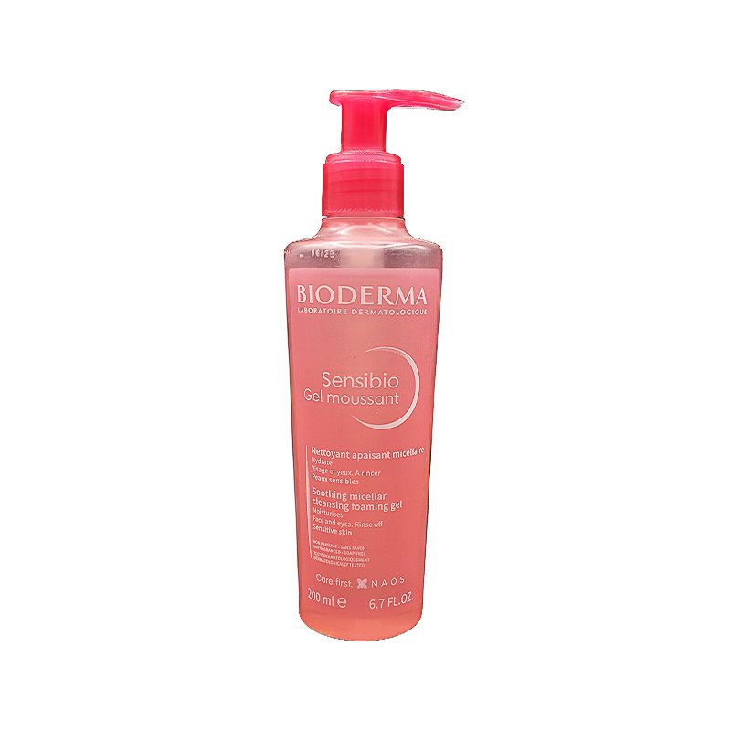 BIODERMA SENSIBIO GEL MOUSSANT 200ML *ROSE*