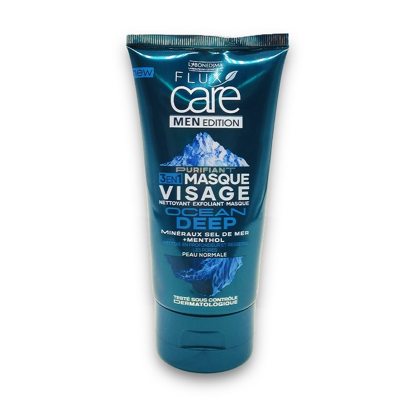 FLUX CARE MEN MASQUE VISAGE 3EN1 150ML