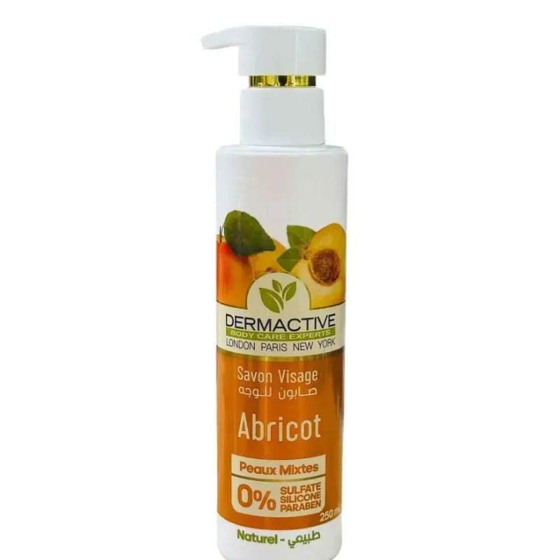 DERMACTIVE SAVON VISAGE SS ABRICOT 250ML