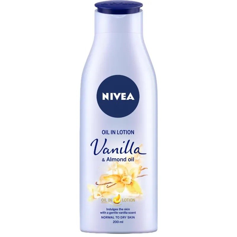 NIVEA BODY OIL LOTION VANILLA 200ML
