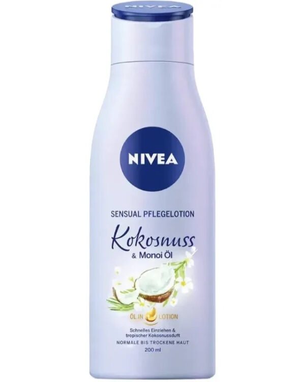 NIVEA BODY OIL IN LOTION COCONUT 200ML