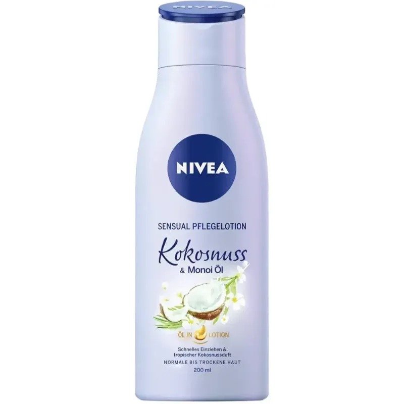 NIVEA BODY OIL IN LOTION COCONUT 200ML