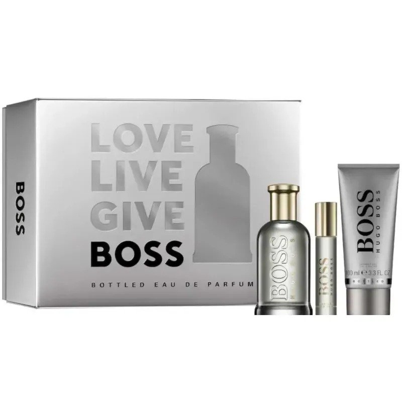 BOSS BOTTLED LE PARFUM COFFRET 3PCS 100ML+100ML+10ML