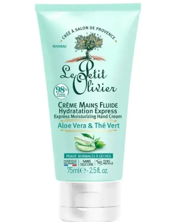 LE PETIT OLIVIER CREME MAINS FLUIDE ALOE VERA ET THE VERT 75ML