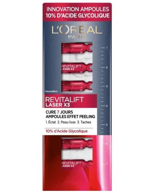 LOREAL REVITALIFT LASER X3 AMPOULES 7J PEELING
