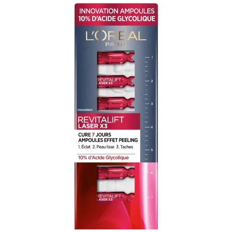 LOREAL REVITALIFT LASER X3 AMPOULES 7J PEELING