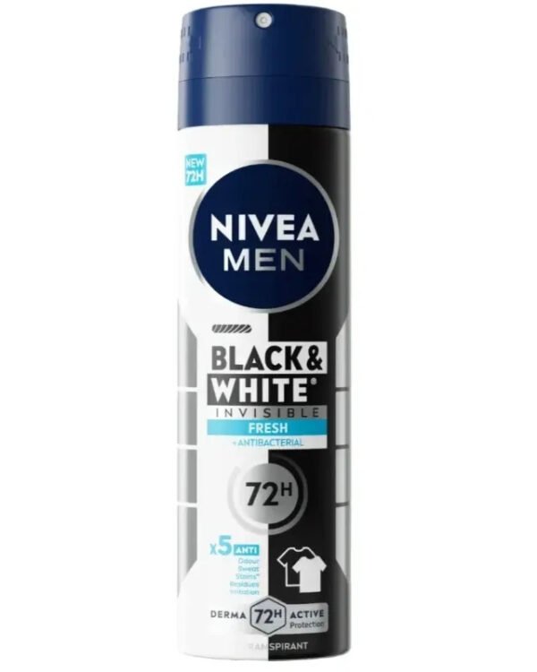 NIVEA MEN DEO B&W INVISIBLE FRESH 150ML *TURKISH*