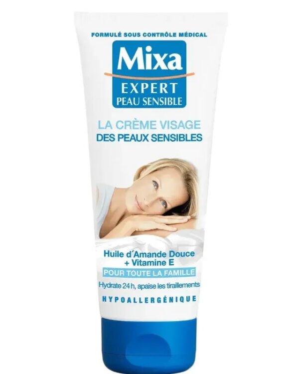 MIXA CREME VISAGE PEAUX SENSIBLES AMANDE & VIT E 100ML *TUBE*