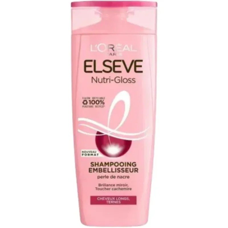 LOREAL ELSEVE SHP NUTRI GLOSS 350ML *ROSE*