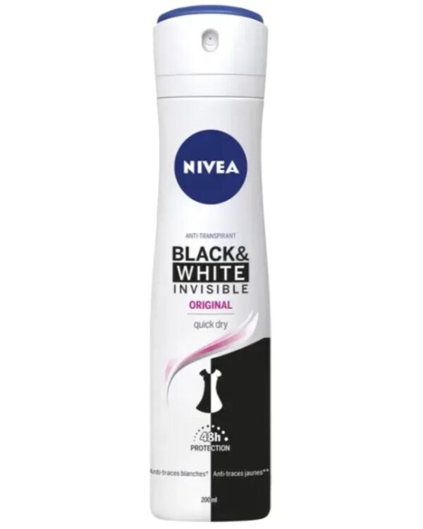 NIVEA DEO BLACK WHITE INVISIBLE 200ML