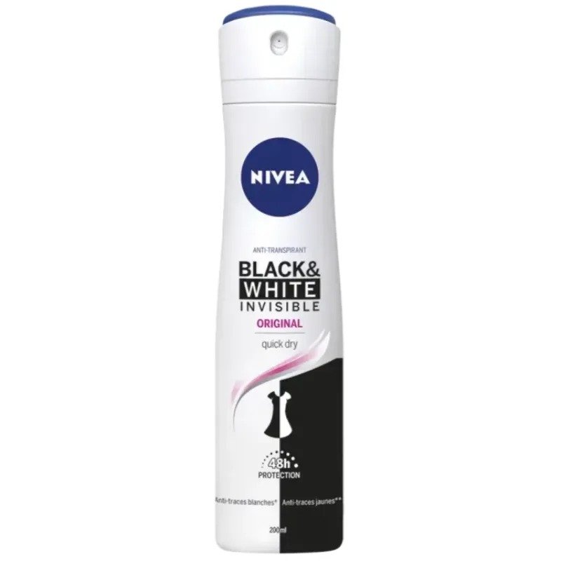 NIVEA DEO BLACK WHITE INVISIBLE 200ML
