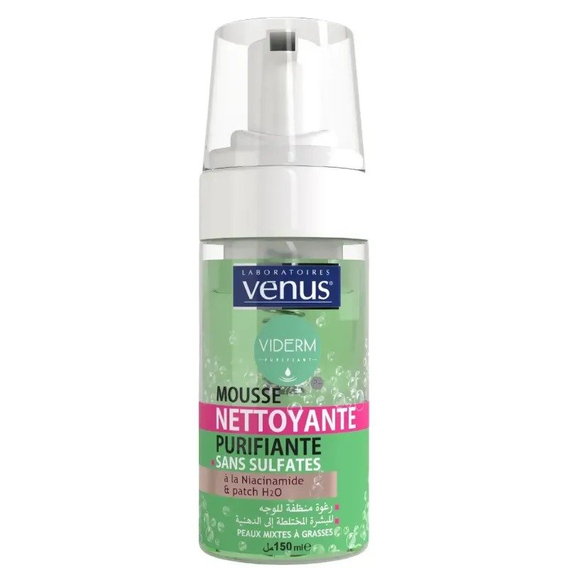 VENUS MOUSSE NETTOYANTE SS NIACINAMIDE 150ML *VERT*