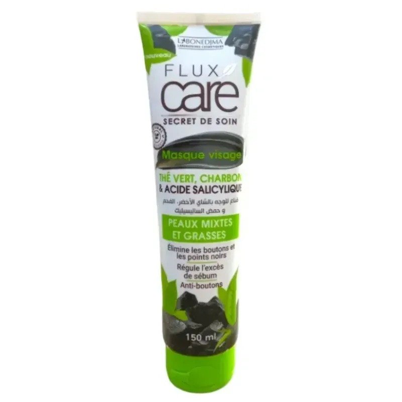 FLUX CARE MASQUE VISAGE THE VERT CHARBON 150ML