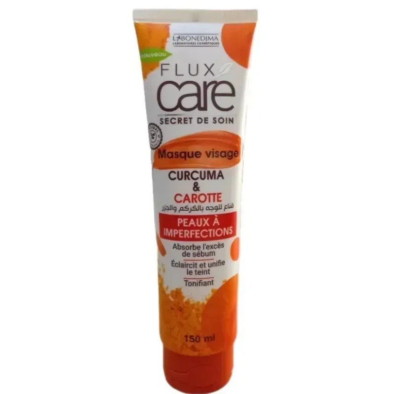 FLUX CARE MASQUE VISAGE CARCUMA & CAROTTE 150ML
