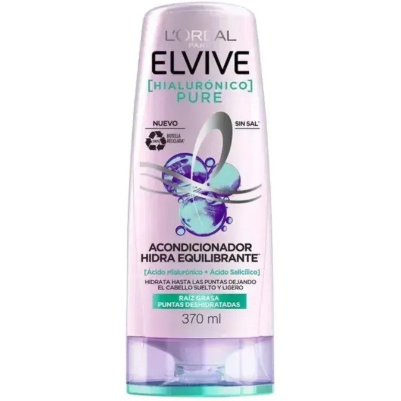 LOREAL ELVIVE ASHP HIALURONICO PURE 370ML