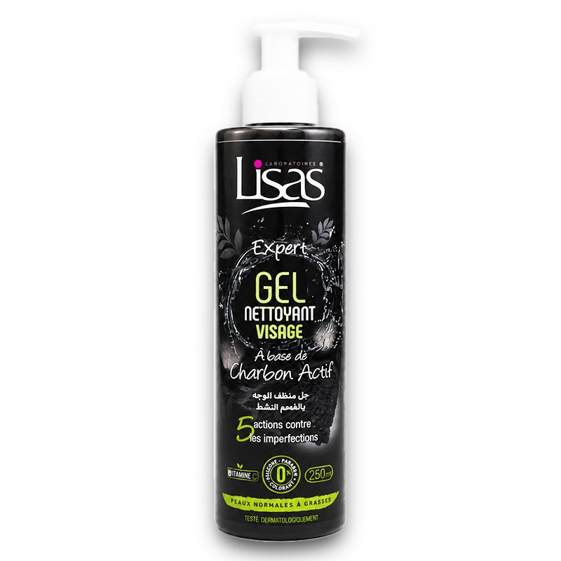 LISAS GEL NET CHARBON 250ML