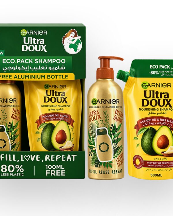GARNIER ULTRA DOUX SHP ECO PACK 500ML
