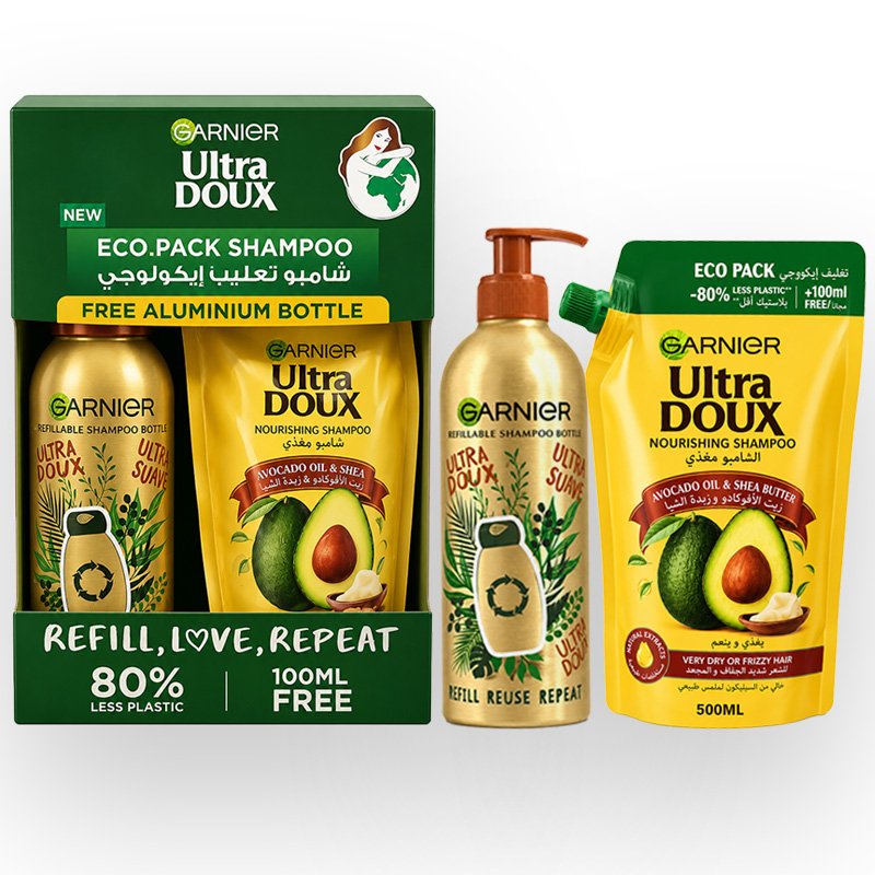 GARNIER ULTRA DOUX SHP ECO PACK 500ML