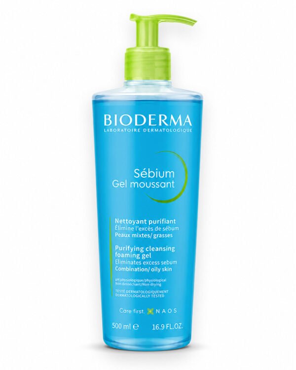 BIODERMA GEL NETTOYANT MOUSSANT SEBIUM 500ML
