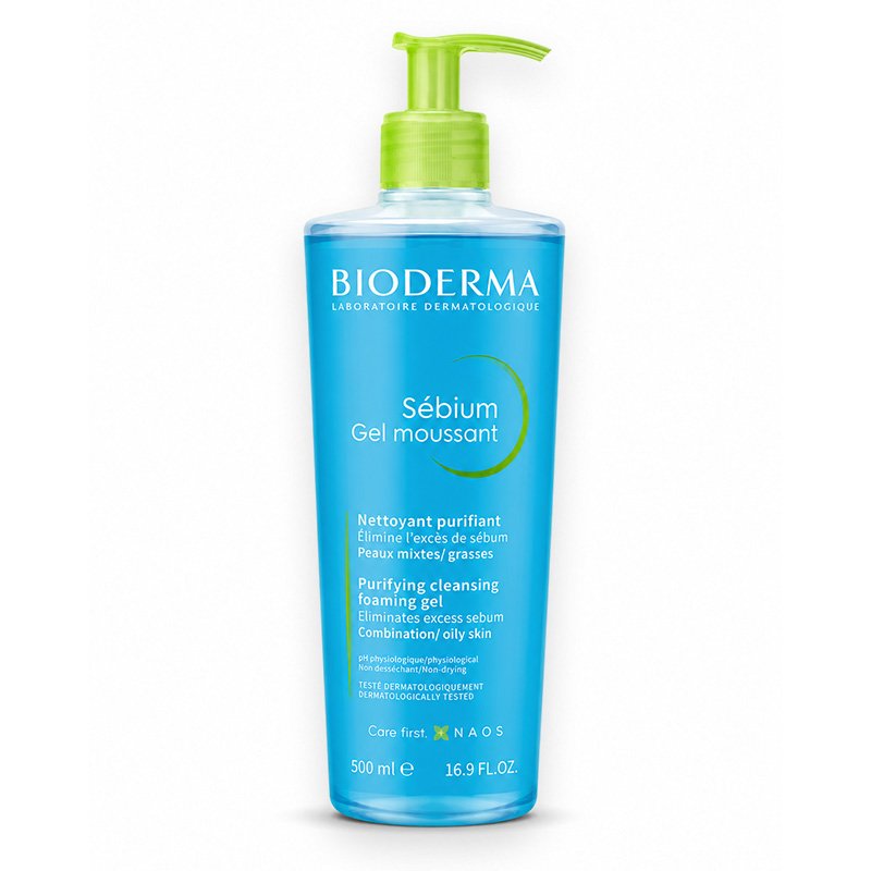 BIODERMA GEL NETTOYANT MOUSSANT SEBIUM 500ML