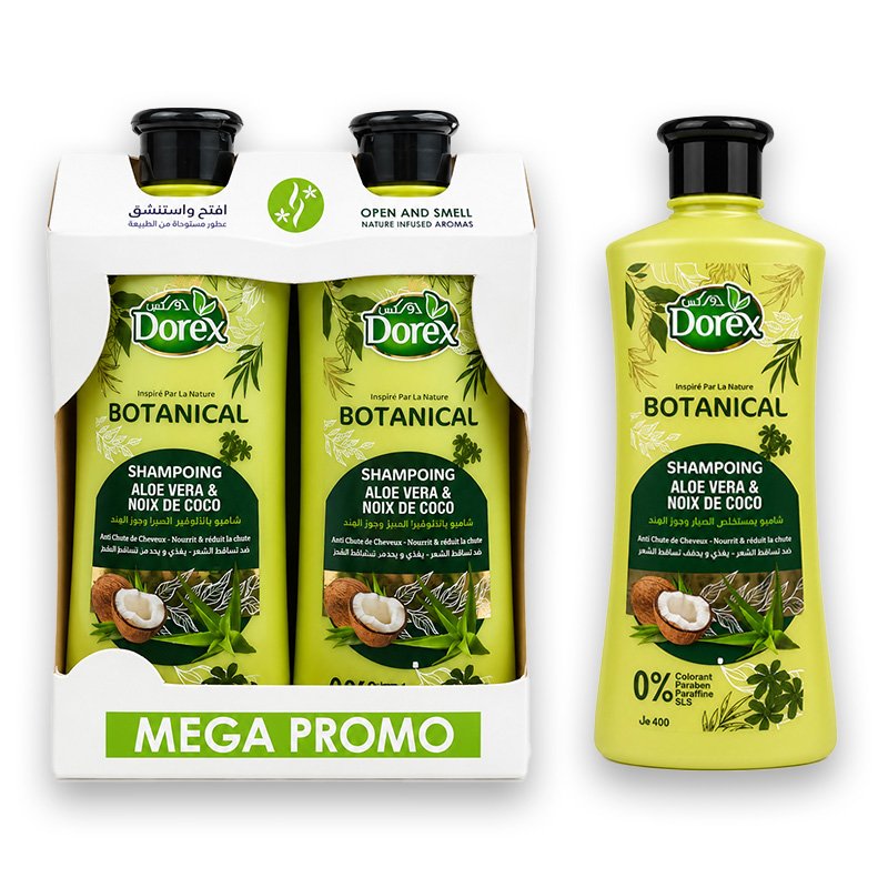 DOREX PACK SHP BOTANICAL 2X400ML